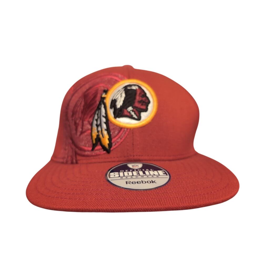 Reebok S/M Fitted Red NFL Chiefs Baseball Hat Cap Old Logo JC56